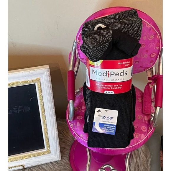 Medi Peds Socks -XLarge-Black - Picture 1 of 6